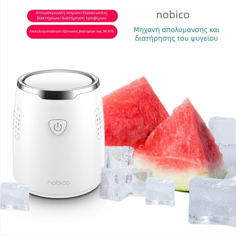 Norbik καθαριστής φρεσκάδας ψυγείου με οζονική απολύμανση, εξάλειψη οσμών, τροφοδοσία USB, κατάλληλος για χώρους έως 10 m², 50 mg/ώρα όζον