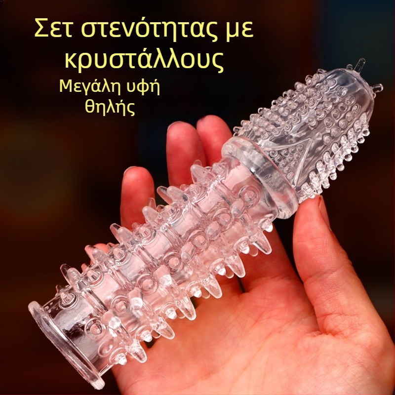 Θήκη πέους με τραχιά υφή ακίδων και στενή εφαρμογή — υλικό: μαλακό κόλλα, Wolf Totem, ενήλικη σεξουαλική παιχνίδι, χωρίς λιπαντικό