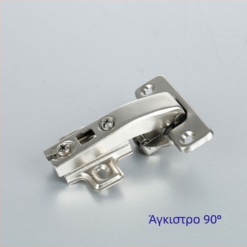 Άρθρωση πόρτας ντουλάπας με ειδικό γωνιακό σχέδιο, μοντέλο LRH30/45/90, χάλυβας ψυχρής έλασης, λαμπερή επίστρωση νικελίου, Longrun