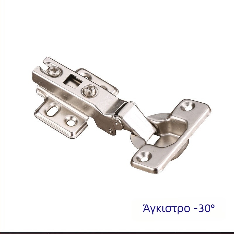 Άρθρωση πόρτας ντουλάπας με ειδικό γωνιακό σχέδιο, μοντέλο LRH30/45/90, χάλυβας ψυχρής έλασης, λαμπερή επίστρωση νικελίου, Longrun