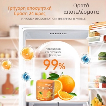 Meidunbang Αποσμητήρας Ψυγείου – Αποσμητικός Αέρας, 150 g, Άρωμα Πορτοκαλιού
