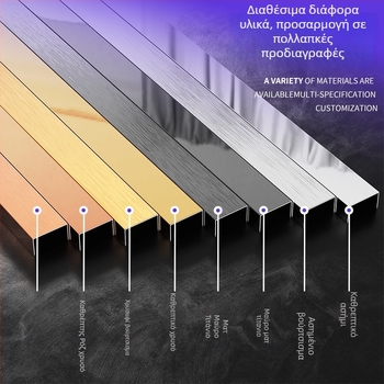 Λωρίδα από ανοξείδωτο χάλυβα 304 με αυλάκωση σε σχήμα U, μοντέλο x52901, μάρκα Xin Zeyang, εγκατάσταση διαθέσιμη
