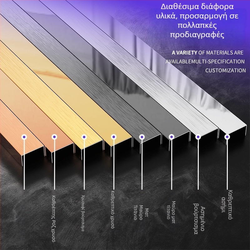 Λωρίδα από ανοξείδωτο χάλυβα 304 με αυλάκωση σε σχήμα U, μοντέλο x52901, μάρκα Xin Zeyang, εγκατάσταση διαθέσιμη