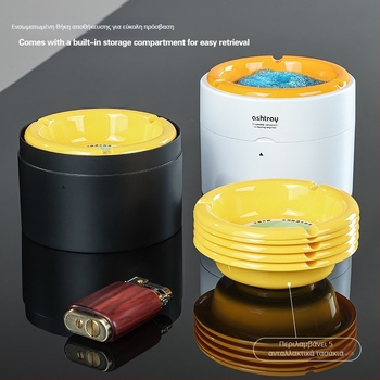 Αναρτώμενος κάδος καπνού αυτοκίνητου για οικιακή χρήση, πλαστικός, επαναχρησιμοποιούμενος, κατά της διασποράς στάχτης, ανθεκτικός στη φωτιά, με εφεδρικό εξάρτημα