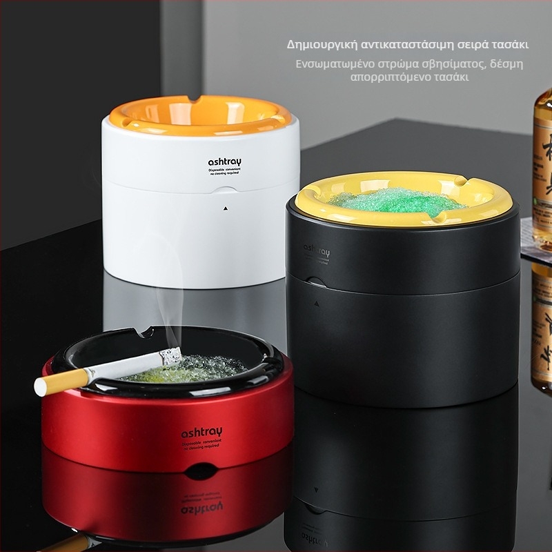Αναρτώμενος κάδος καπνού αυτοκίνητου για οικιακή χρήση, πλαστικός, επαναχρησιμοποιούμενος, κατά της διασποράς στάχτης, ανθεκτικός στη φωτιά, με εφεδρικό εξάρτημα
