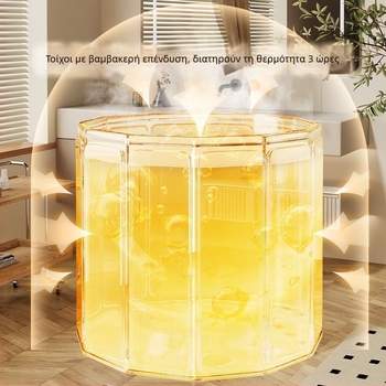 Αναδιπλόμενος κάδος μπάνιου από tarpaulin για ενήλικες — πλήρες σώμα μπάνιου