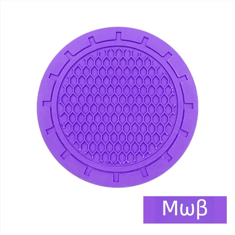 Βάση ποτηριού αυτοκινήτου από PVC με κυψελοειδή δομή, εκτυπωμένο λογότυπο Haoli, αντιολισθητικό