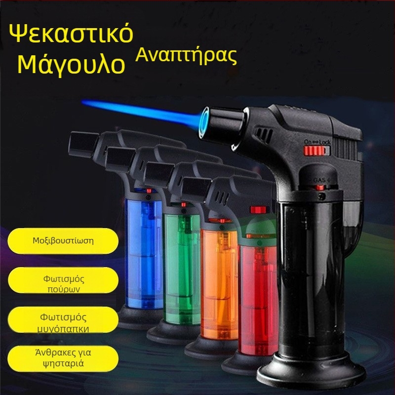 Αναπτήρας μοξιβουστία – Πλαστικό σώμα, Επαναγεμίζεται με βουτάνιο, Ανθεκτικός στον άνεμο, Xia feng