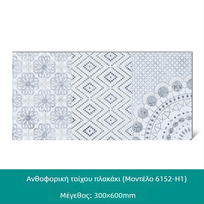 Γλασαρισμένο πορσελάνινο πλακάκι για κουζίνα και μπάνιο, λαμπερή επιφάνεια, αντιολισθητικό και ανθεκτικό στη φθορά, απορρόφηση νερού 0,5%, συμπιεστική αντοχή 2000