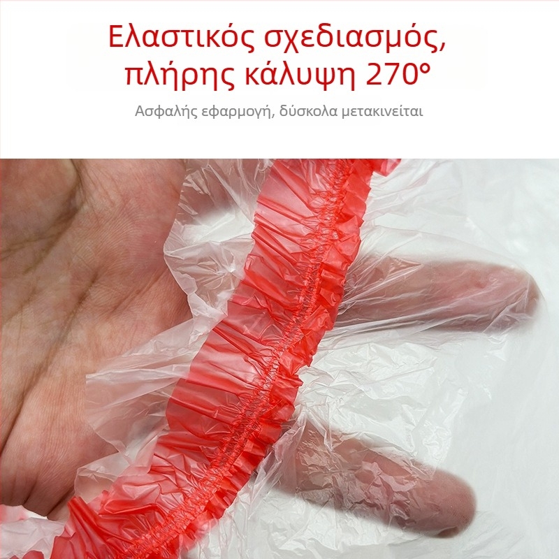 Κάλυμμα προστασίας από σκόνη μίας χρήσης για κρεβάτι – στρογγυλό, διαφανές, από πλαστικό