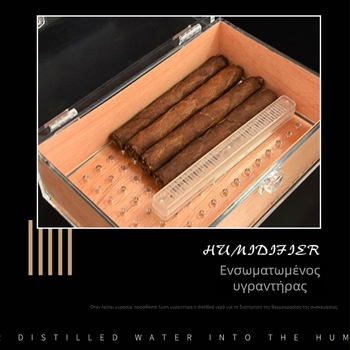 Dunhao Πλαστικός Υγραντήρας Πούρων – Απλός Στυλ, Ελαφρύς Λούξ, Κωδ. CD-069