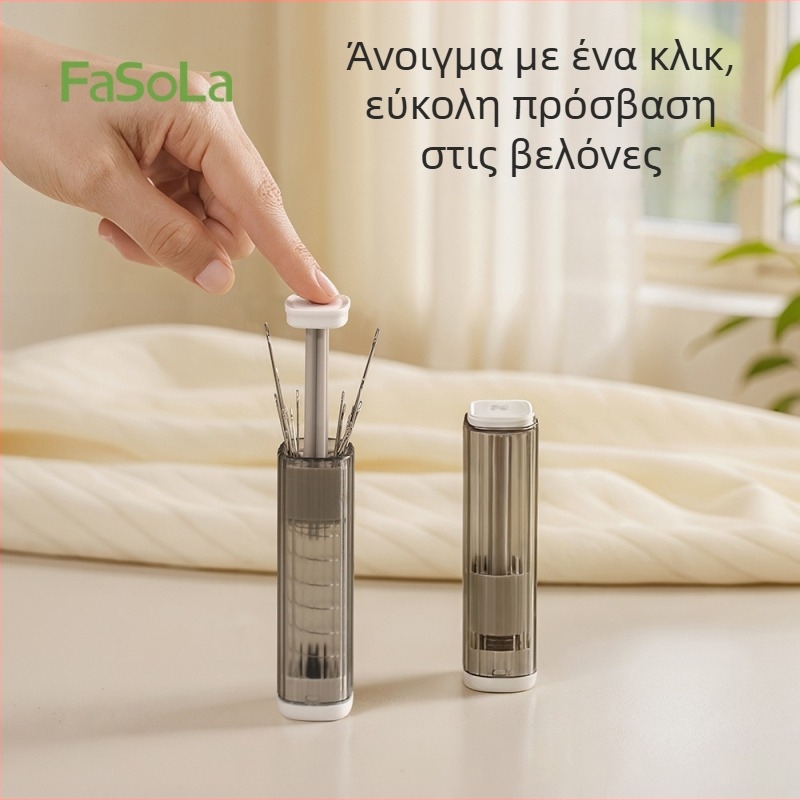 Φορητό σετ κουτί εργαλείων ραφής με βελόνες και κλωστή, PC/ABS/χαλύβας άνθρακα, 360 τεμάχια, DZ-844