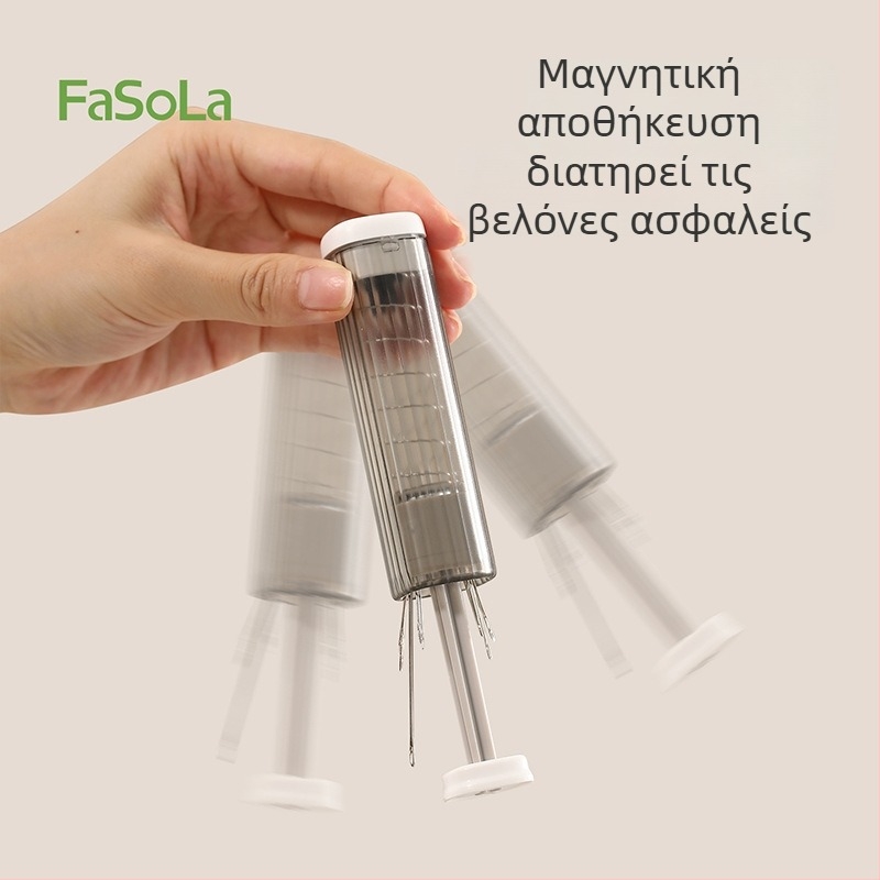 Φορητό σετ κουτί εργαλείων ραφής με βελόνες και κλωστή, PC/ABS/χαλύβας άνθρακα, 360 τεμάχια, DZ-844