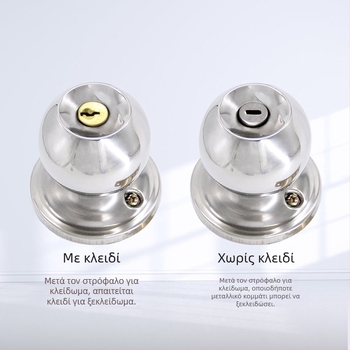 Gu Rui 588 Κλειδαριά πόρτας από ανοξείδωτο ατσάλι για εσωτερικές πόρτες