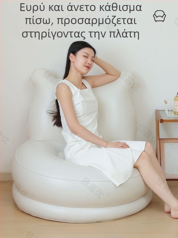 Μονοπρόσωπο φουσκωτό κρεβάτι-καναπές με ενσωματωμένη αντλία, εξτρά ύψος και παχιά PVC επιφάνεια, μάρκα Jia Jia You