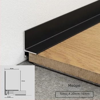 Μίνι προφίλ βάσης δαπέδου από κράμα αλουμινίου, επίπεδο στυλ, ελαφριά πολυτέλεια