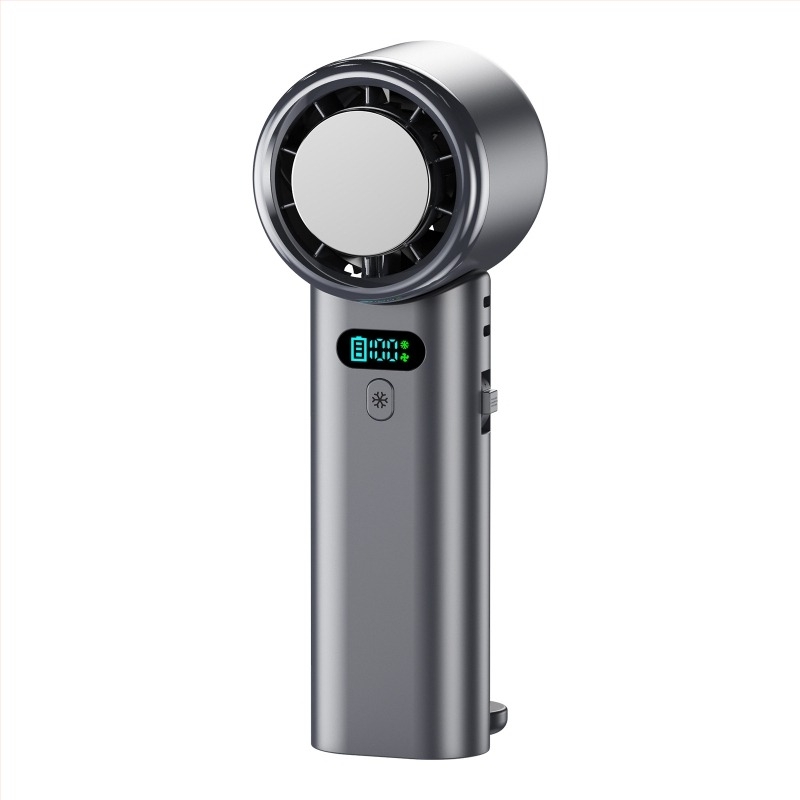 Χειροκίνητος φορητός εξωτερικός ανεμιστήρας με ψύξη με κάλυψη πάγου, USB επαναφορτιζόμενος, πτυσσόμενος κρεμαστός σχεδιασμός, 100 ρυθμίσεις ταχύτητας, ενσωματωμένη μπαταρία 4000–6000 mAh