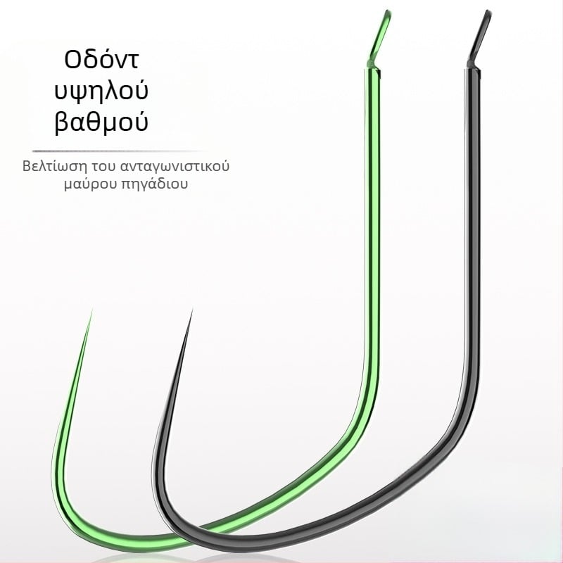 Αγκίστρια καρπ χωρίς μπούλες, χονδρική, κράμα άνθρακα-χάλυβα, αριθμοί 3–11, για ψάρεμα σε ποταμούς, λίμνες, φράγματα και ρυάκια