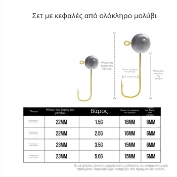 Αγκίστρι με κεφαλή από μόλυβδο | The Brave | Μέγεθος 10 | Ψάρεμα σε φράγμα