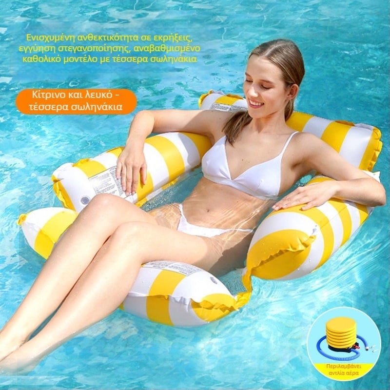 Φουσκωτή πλωτή πλατφόρμα νερού πισίνας – Υλικό: Πλαστικό, Φουσκωτή μπουνα νερού, Νερό κύλινδρος, Λειτουργία βοηθείας