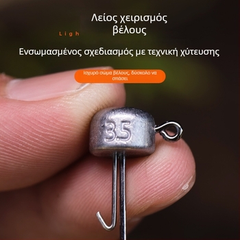Αγκίστρι Ned Lead Head, 7 g, Χυτό από Μόλυβδο, Luya μαλακό δόλωμα για ψάρεμα σε ποταμό
