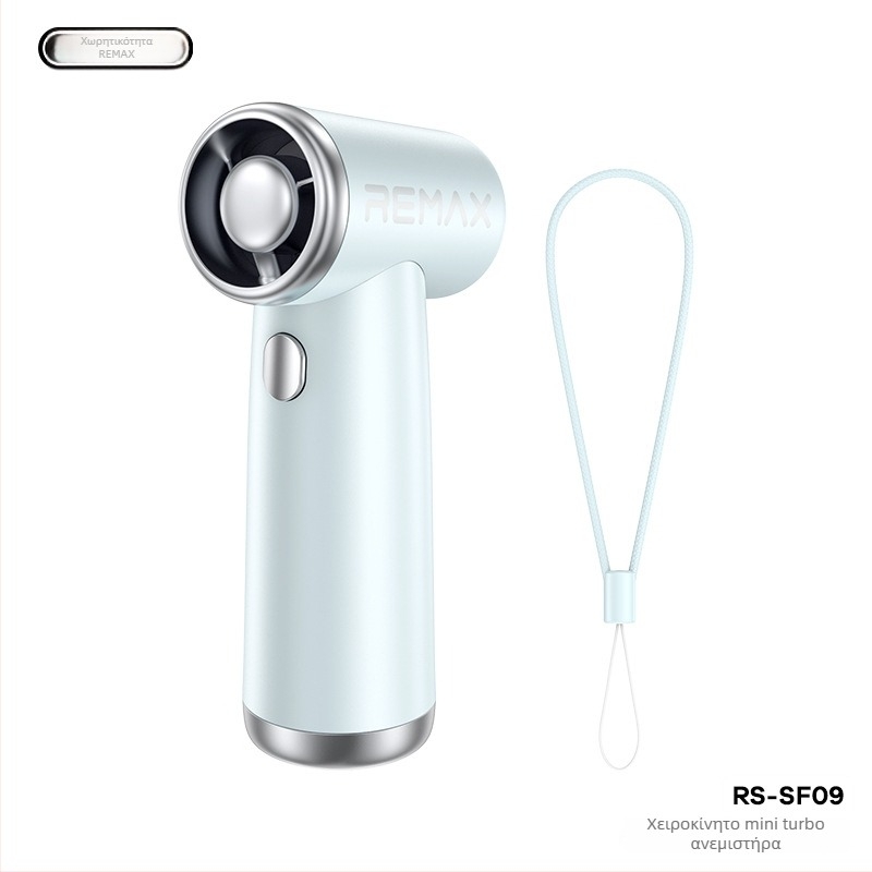 Χειρός φορητός ανεμιστήρας χωρίς λεπίδες με ενσωματωμένη μπαταρία 2000–4000 mAh, κινητήρας BLDC, 3 ταχύτητες, βάρος 105 g