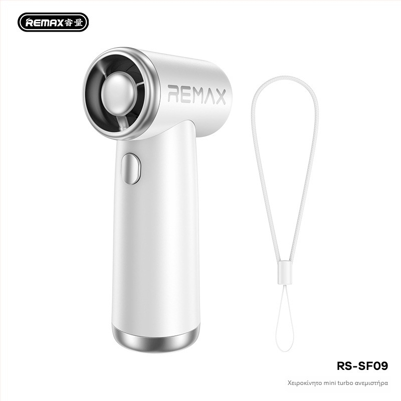 Χειρός φορητός ανεμιστήρας χωρίς λεπίδες με ενσωματωμένη μπαταρία 2000–4000 mAh, κινητήρας BLDC, 3 ταχύτητες, βάρος 105 g