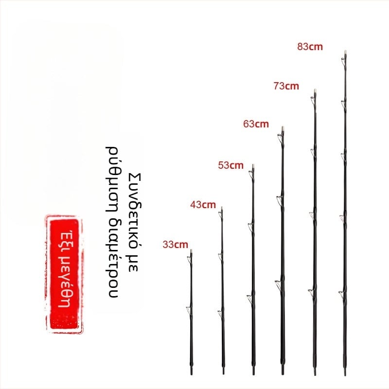 Σετ τμημάτων ράβδου ράφτ για ψάρεμα: modular σχεδιασμός επεκτάσεων και μειωτών, DIY συνδετικό τμήμα, λαβή και μεσαίο τμήμα, FRP υλικό