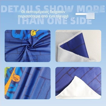 Αθλητική πετσέτα με ψύξη, γρήγορο στέγνωμα και απορρόφηση ιδρώτα - διπλής όψεως βελούδινο ύφασμα, κάτω από 100 g, προσαρμογή με εκτύπωση λογότυπου