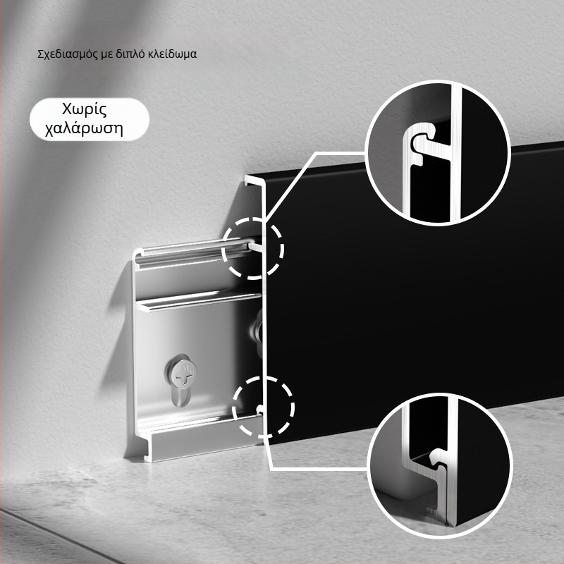Zhengli κράμα αλουμινίου, F-τύπου χωρίς ραφή kick plate με ίσιο άκρο, παχύτερη, διπλό μεντεσέ και κουμπί