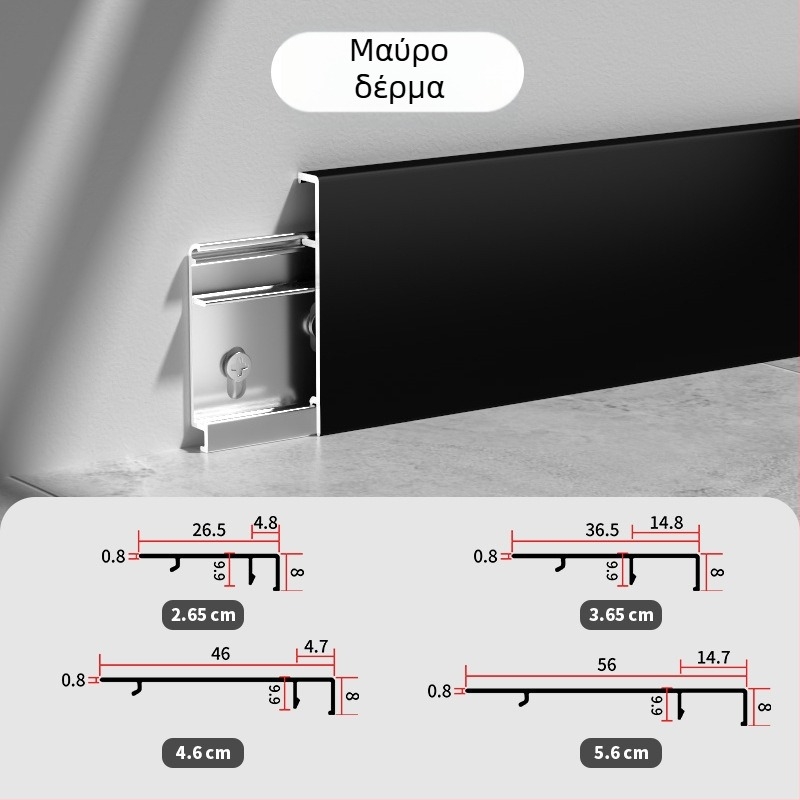 Zhengli κράμα αλουμινίου, F-τύπου χωρίς ραφή kick plate με ίσιο άκρο, παχύτερη, διπλό μεντεσέ και κουμπί