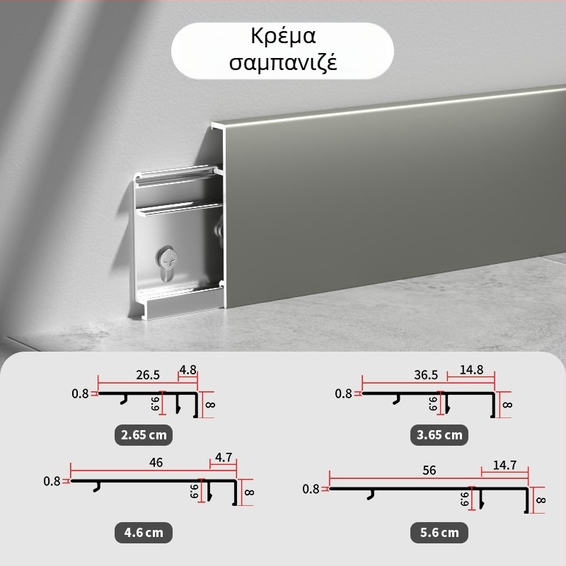 Zhengli κράμα αλουμινίου, F-τύπου χωρίς ραφή kick plate με ίσιο άκρο, παχύτερη, διπλό μεντεσέ και κουμπί