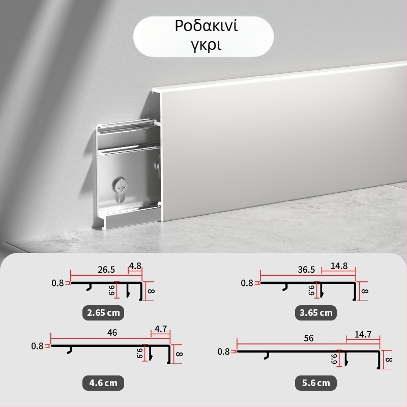 Zhengli κράμα αλουμινίου, F-τύπου χωρίς ραφή kick plate με ίσιο άκρο, παχύτερη, διπλό μεντεσέ και κουμπί