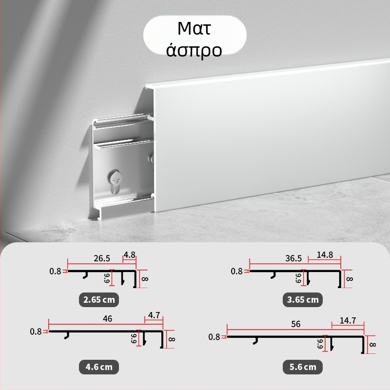 Zhengli κράμα αλουμινίου, F-τύπου χωρίς ραφή kick plate με ίσιο άκρο, παχύτερη, διπλό μεντεσέ και κουμπί