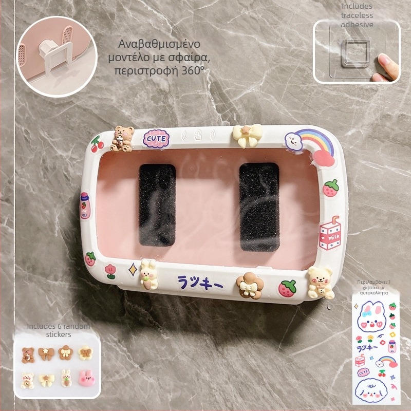 Θήκη τηλεφώνου για μπάνιο τοίχου με αδιάβροχο κουτί και ράφι αποθήκευσης — Lime Ben, Υλικό: Άλλο, Στυλ: Μοντέρνο Απλό