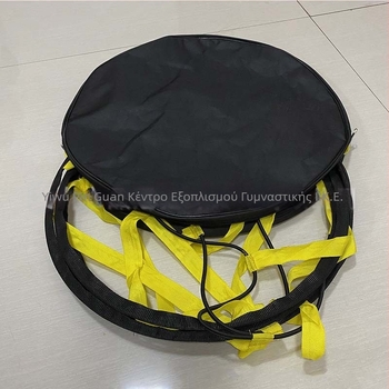 Σκαλάκι ευελιξίας – κυκλικό σχήμα, νάιλον ιμάντες + PP, Crown, για προπονήσεις ποδοσφαίρου