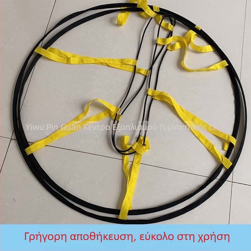 Σκαλάκι ευελιξίας – κυκλικό σχήμα, νάιλον ιμάντες + PP, Crown, για προπονήσεις ποδοσφαίρου