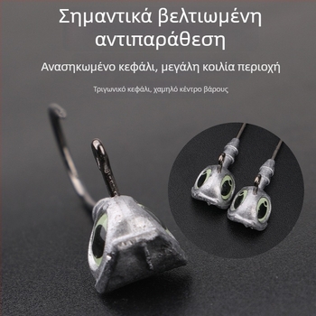 Άγκιστρο κεφαλής από μόλυβδο για θαλάσσιο ψάρεμα από βάρκα – The Brave, με ακίδες