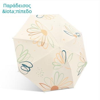 Αντηλιακή ομπρέλα 33886E Paradise Flower Dream, 8 μεταλλικοί βραχίονες, ύφασμα 190T, χειροκίνητο άνοιγμα, τριπλής αναδίπλωσης, UPF > 50, βάρος περίπου 350 g