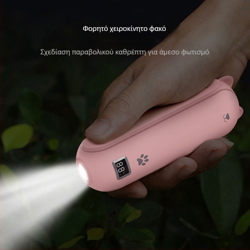 Χειροκίνητος ανεμιστήρας USB με brushless κινητήρα, ενσωματωμένη μπαταρία 4000–6000mAh, 3 ταχύτητες, 5V, αυτονομία 12 ωρών