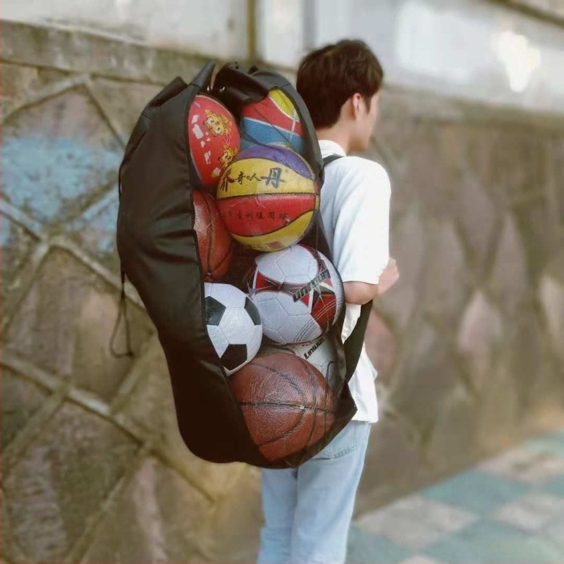 Μεγάλη διχτυωτή τσάντα αποθήκευσης με κορδόνι — Oxford ύφασμα, Youkang, αθλητικά βοηθήματα ποδοσφαίρου