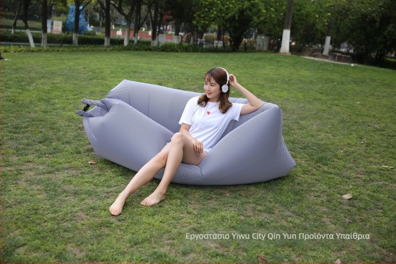 Φουσκωτό κρεβάτι για κατασκήνωση - φορητό, πτυσσόμενο αερόκρεβάτι-καναπές με Oxford ύφασμα, μέγιστο φορτίο 200 kg, βάρος 0,8 kg