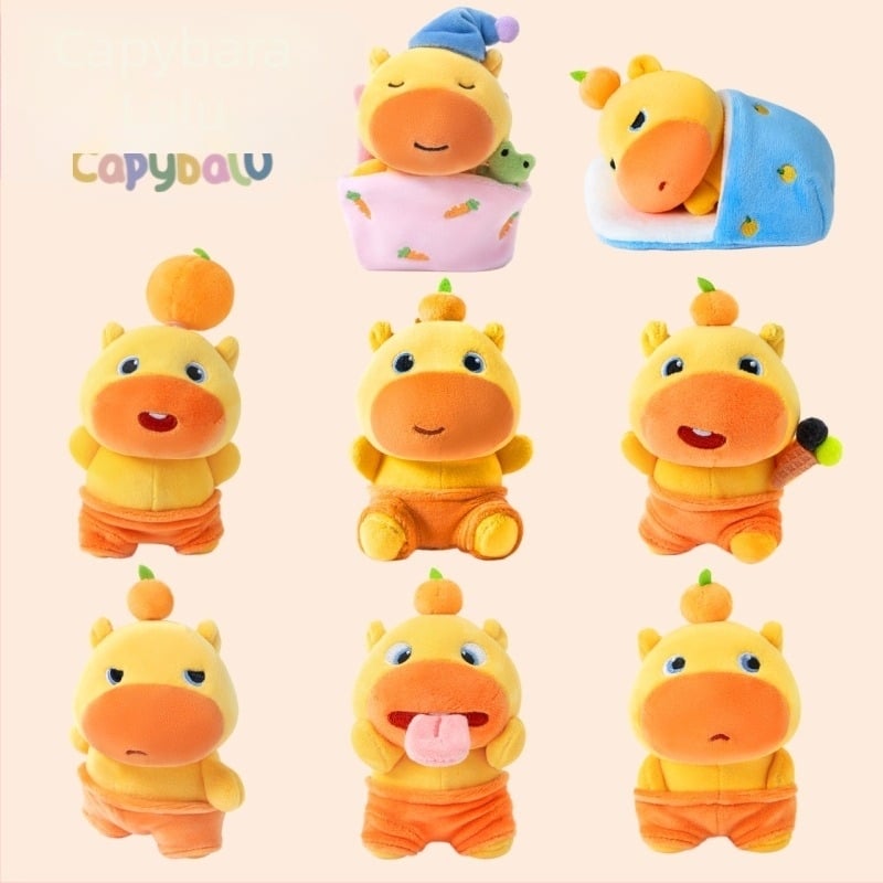 Capybara Lu Lu λούτρινο κουκλάκι – γέμισμα PP βαμβάκι, βελούδινο ύφασμα, κατάλληλο για ηλικίες 14+