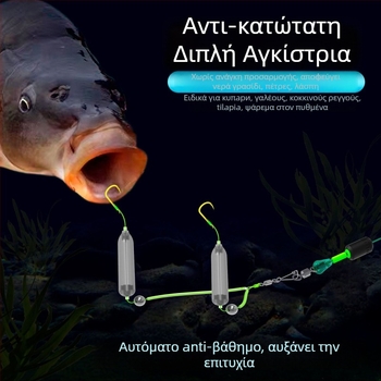 SEELUCKER Αγκίστρι Νο 5 με ακίδα για ψάρεμα σε φράγμα/λίμνη - Κατασκευασμένο στην Κίνα