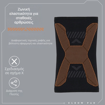 TMT Ελαστικό επίδεσμο αγκώνα με συμπίεση για ενήλικες, νάιλον προστατευτικό άρθρωσης αγκώνα