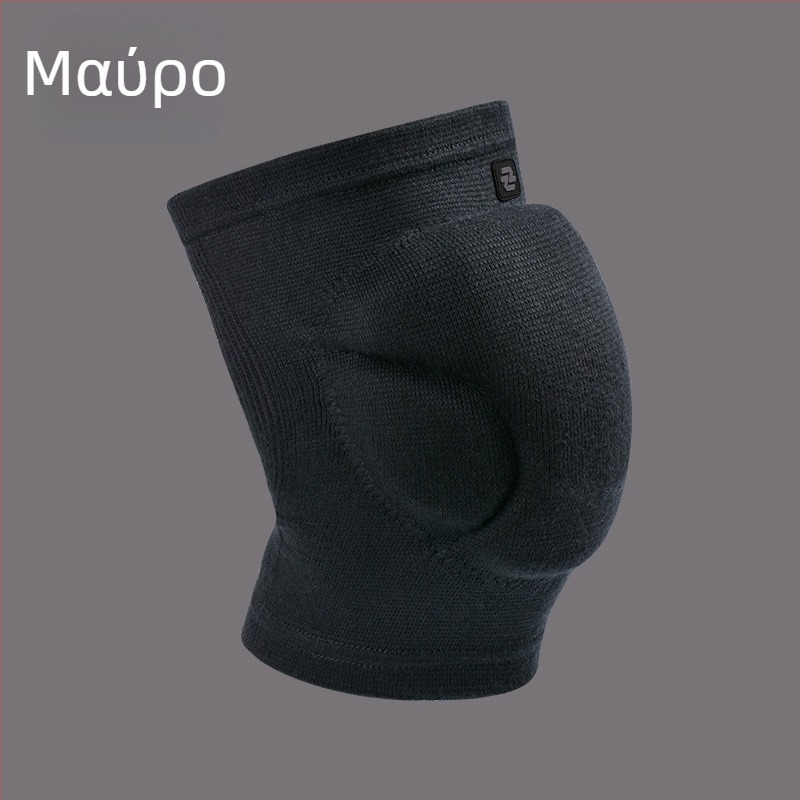 Προστατευτικά γονάτων για βόλεϊ, χορό και πατινάζ — πλεκτό αναπνεύσιμο ύφασμα, παχύ PU σφουγγάρι, πολυεστερικό ύφασμα