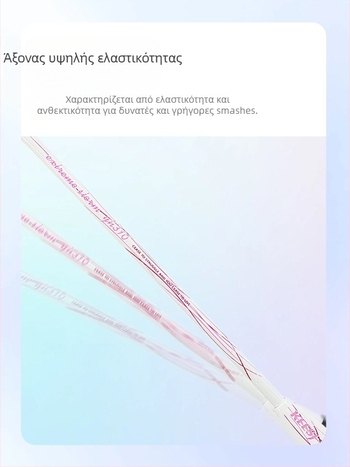 Μπάντμιντον ρακέτα – πλαίσιο από ανθρακονημάτα, βάρος 85–89 g, άμεσο χτύπημα, κατάλληλη για αρχάριους