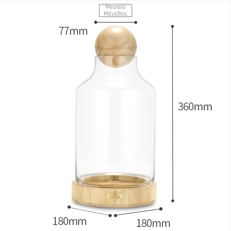 Κουτί ετικετών πούρων Cigarloong – Πλαστικό, στυλ Light Luxury για αποθήκευση και προβολή ετικετών