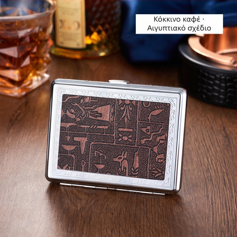 Μεταλλική θήκη τσιγάρων, μοντέρνα απλότητα; διαθέσιμη προσαρμογή; δυνατή εκτύπωση λογοτύπου; προέλευση Zhejiang.