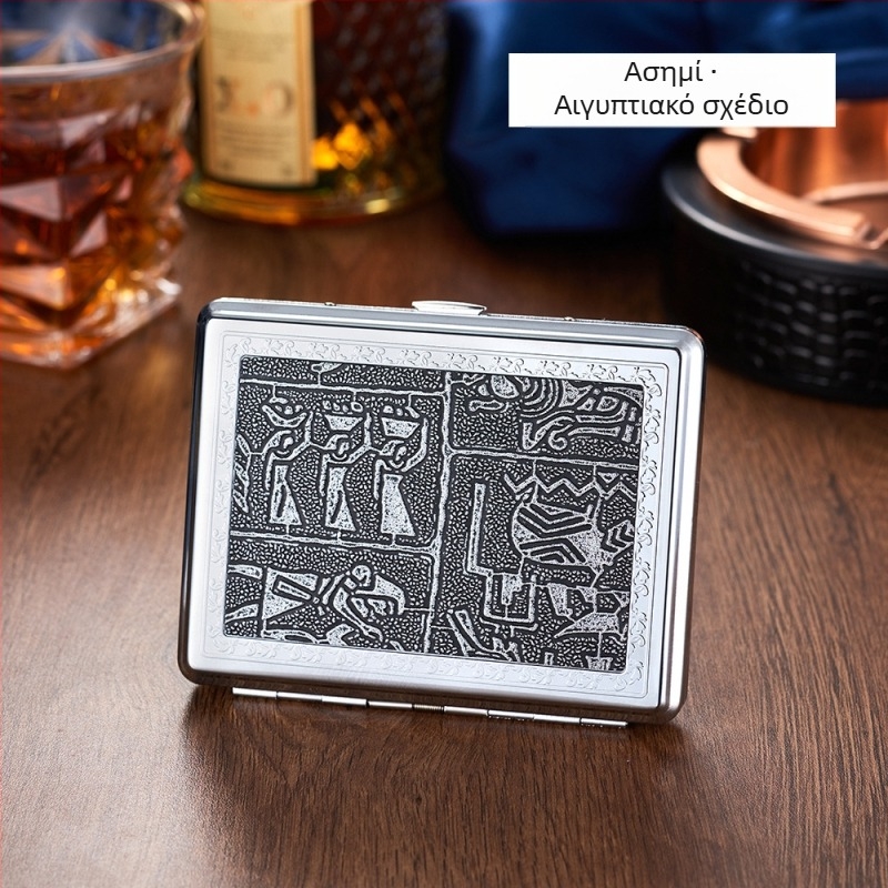 Μεταλλική θήκη τσιγάρων, μοντέρνα απλότητα; διαθέσιμη προσαρμογή; δυνατή εκτύπωση λογοτύπου; προέλευση Zhejiang.